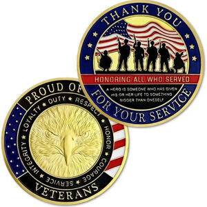 NWT Salute to your Service Military Challenge Coin for Veterans